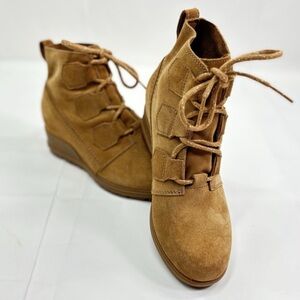Sorel Women's Lace Up Boots - Tan, Sz 9